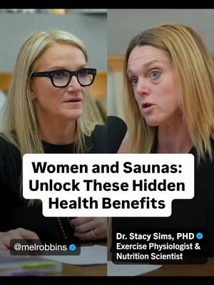 Learn how to unlock these benefits from Dr. Stacy Sims, exercise psychologist and nutrition scientist. Hear more from Stacy Sims on this episode of The Mel Robbins Podcast 🎧 "The Ultimate Guide to Menopause: How to Boost Your Metabolism, Build Muscle, & Balance Your Hormones" #melrobbins #melrobbinspodcast #womenshealth #sauna