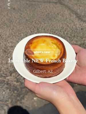 🚨Opening May 13th! Amazing French Bakery 🥐 Downtown Gilbert just got its newest gem… Sablé Boulangerie is officially opening tomorrow, May 13th  and Gilbert, you are SO lucky to have them. We’re talking real, artisan boulangerie energy right here  in the heart of Downtown Gilbert, Arizona. So good you’ll never want to leave lol. I left my top 3 must order in the video.  SAVE this for later! 🗓️ Opening May 13th This is the kind of place that makes your neighborhood worth bragging about. Don’t sleep on it! Thank you to Sablé for having us. All opinions are my own. #gilbertarizona #phxfoodculture #frenchbakery #azeats #creatorsearchinsights 