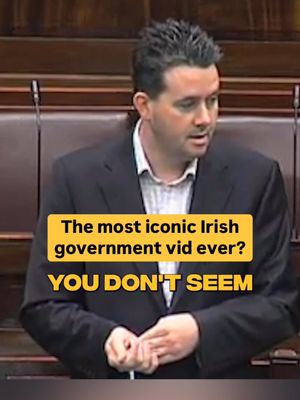 “Most unparliamentary language” 😂🇮🇪 This must be the most iconic clip the Irish government has ever produced 👏 On December 11, 2009, while speaking in a Dáil debate on the Social Welfare Bill for the 2010 budget, Gogarty directed explicit language toward Labour Party TD Emmet Stagg, saying, "With all due respect, in the most unparliamentary language, f## you, Deputy Stagg! F### you!" He immediately apologized to the House for his language, prompting Deputy Lucinda Creighton to call for his suspension. The incident was reviewed by the Dáil committee on procedure and privileges, which revealed that "f###" was not listed as a banned term in the Salient Rulings of the Chair, the document governing TD conduct. Gogarty later explained that his outburst was spontaneous, not premeditated, and should be understood in the context of both his remarks that day and the intense debate from the previous night. #ireland #dublin #irish #meme