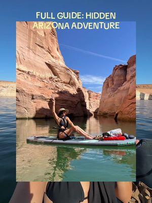 your self-guided trip to paddle Antelope Canyon in Page w/ Syncron Energy Elixirs ⚡️ #arizona 