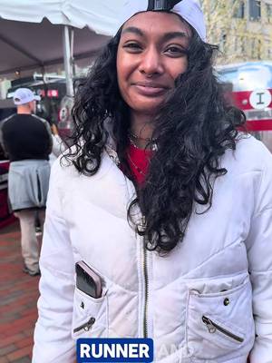 we asked the important questions at the Boston Marathon 🪶🏃💨 #bostonmarathon #onthestreet #impossiblefoods #Running 