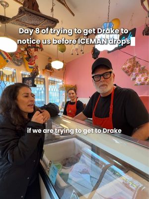 Day 8 of trying to get Drake to notice us before ICEMAN drops at @dutchdreams_toronto 🍦❄️ Toronto 📍Tag @champagnepapi in the comments and let’s get this to Drake.  #ICEMAN #Toronto #Drake