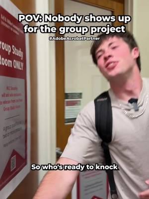 Don't let the slackers off the hook. Use Student Spaces in Acrobat to work from anywhere! #adobeacrobatpartner, #acrobatstudentspaces, @Adobe Acrobat #groupproject #college 