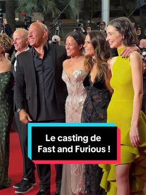 Avec le casting de Fast and Furious sur les marches : Vin Diesel, Jordana Brewster, Michelle Rodriguez & Meadow Walker #cannes2026 #onregardequoi #redcarpet