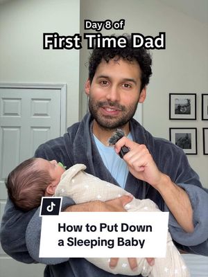Day 8 - How to Lay a Sleeping Baby 👶🏽🍼 intro: mama_soul_circle on ig  #newdad #firsttimeparents #newmom #dadlife #fatherhood