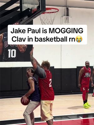 Jake Paul vs Clav hoops is crazy😭 #jakepaul #clav #clavicular #stream #basketball 