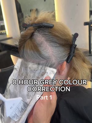 PART 1 OF THIS 8 HOUR GREY BLEND CORRECTION 👏🏼 If you missed the consult … head to my last post !!  Removing years of tint while still protecting the integrity of the hair is where strategy matters most. Soft lift. Controlled sections. Keeping dimension throughout the process instead of over-lightening and flattening everything out. This was only the beginning… because part 2 is where the REAL grey blend transformation happens 😮‍💨 Comment “PART 2” if you’re ready to see the final result Also let me know in the comments if this is what you do or what your experiences are around it !  - - #haireducator #haireducation #hairtransformation #hairtok #part1 
