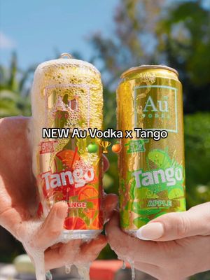 NEW Limited Edition Au Vodka x Tango Pre-mixed cans in Apple & Orange are HERE🍊🍏 Au’ve been Tango’d🫵 #NEW #auvodka #autango #drinktok #drinktiktok 