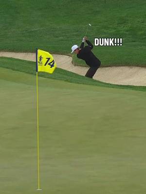 The one hop slam dunk for David Puig! 😱  #pgachamp #golf #slamdunk #winner #highlight 