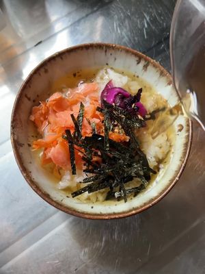 Cozy dinner of ochazuke #お茶漬け 