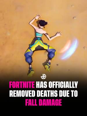 Fortnite has officially removed deaths due to fall damage from Battle Royale and Zero Build (unranked), and players are eternally grateful 👏 🎥:  X / HYPEX #gaming #fortnite #fortnitebr