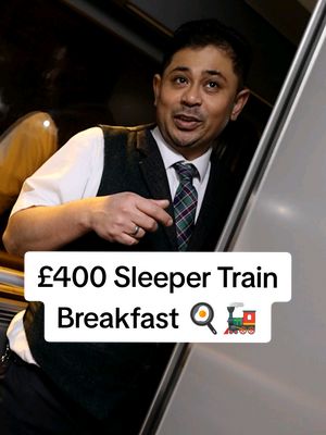 £400 Sleeper Train Breakfast 🍳🚂 #train #breakfast #Scotland #expensive #travel 