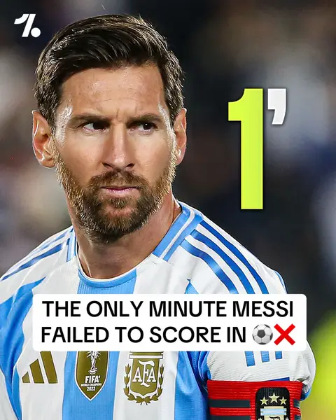 Lionel Messi has failed to score within just ONE minute throughout his career... the very first minute 🤯⏰ Bro might have a personal vendetta against it and try to end this during the World Cup 😂 #messi #lionelmessi 