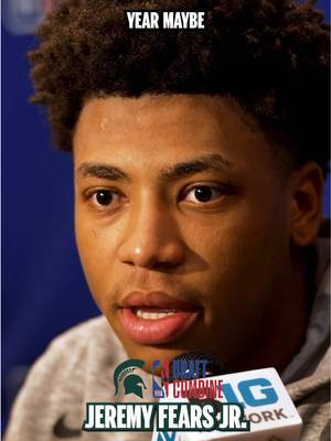 Jeremy Fears Jr. talked NBA Draft and Michigan State’s upcoming season with Andy Katz at the combine 💪 #NBA #nbadraft #michiganstate #basketball #msuspartans 