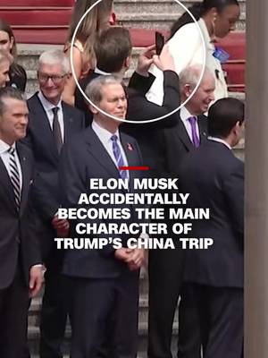 Tech billionaire Elon Musk is giving main character energy in Beijing, prompting several viral moments — including with his own son, Apple's Tim Cook and Xiaomi's Lei Jun. #cnn #news