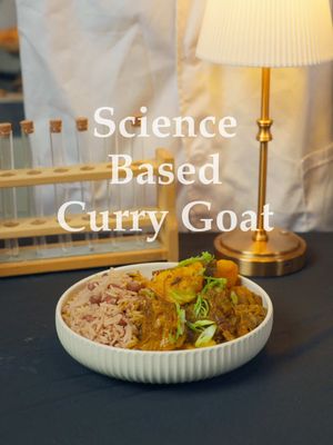 Jamaican Curry Goat made according to science 👨‍🔬 . Jamaican curry Goat is Jamaicans beloved dish and today I want to explain why its so delicious with science  . Full recipe on my Substack!  https://dumpedlingss.substack.com/p/science-based-jamaican-curry-goat (Or Comment “Recipe” to be sent a direct link <3)  . The objectives and how I achieved them: The meat - Should be fork tender and never dry  * Achieved through  cooking it at slow temperatures to slowly turn the collagen into gelatin and not damage the meat  Flavour to be deep and complexed with the curry powder  * Achieved by using the signature Jamaican move: burning the curry powder  A glossy lip coating gravy with a thick body  * Achieved  Selecting goat pieces with bone because the collagen from the bone dissolves into the braising liquid as gelatin, which gives it the gravy its silky mouth feel   potatoes that are tender but still hold their shape * Achieved Cooking only 30 minutes before the final dish has been completed  . #jamaicancurrygoat #currygoat #jamaican #jamaicanfood 