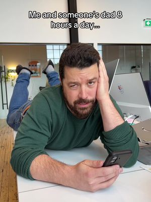 Dads make the best office besties 🫶 #officehumor #officelife #workhumor 