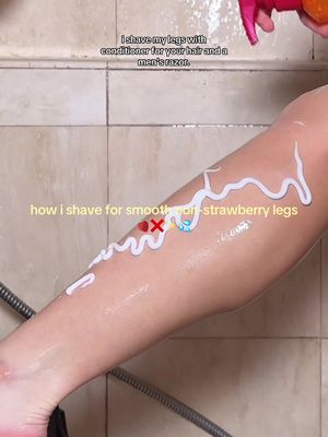 how to ACTUALLY get smooth legs !! full shaving routine #showerroutine #showertok #shavingtips #shaving #strawberryskin @The BIC Store @Dial @Dove Beauty & Personal Care @Vaseline 