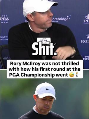 Rory McIlroy kept it very, very real after struggling mightily during his opening round at the PGA Championship 😂 (🎥 via FlushingItGolf / X, PGA) #rorymcilroy #golf #golftiktok #golftok #pgachamionship 