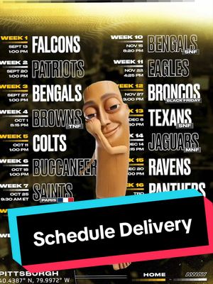 everyone thank T^3 rn 👏 #steelers #schedule #nfl #tungtungtungsahur 