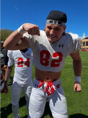 yolked. literally. 🥚💪 #Badgers #CollegeFootball #eggchallenge 