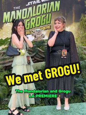 💚GROGU is the only STAR WARS star we wanted to meet at The Mandalorian and Grogu world premiere in LA! Go see this movie on the big screen on May 22 This is the Way!  Thank you @anakinandhisangel 💚✨ for joining me! Thank you @Star Wars @Disney & @LucasFilm for inviting us✨   #starwars #starwarsfan #themandalorianandgrogu 