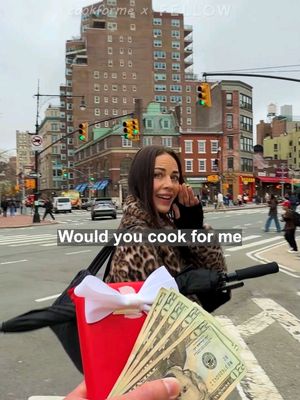 Paying strangers to cook for me in New York ft. @Fellow #cookingchallenge #cookforme #cooking #newyork 