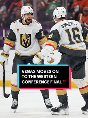 the Golden Knights are back in the Conference Finals 🚨 #NHL #StanleyCup #hockey #VegasGoldenKnights