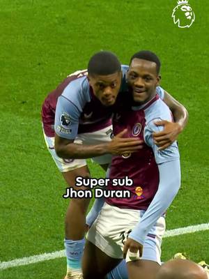 When Jhon Duran came to @Aston Villa’s rescue against @Liverpool FC back in the 2023/24 season 🦸‍♂️ #PremierLeague 