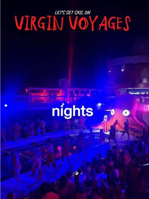 #paid This isn’t your typical cruise… it’s a whole experience 🥂🛳️ 3 nights on Virgin Voyages Scarlet Lady: 🍾adults only (no kids, no chaos) 💃lively entertainment and vibes 24/7  🏝️private beach club in the Bahamas 🍽️insane eats from the galley to fine dining yeah… add this to your 2026 travel bucketlist ASAP ✈️ @Virgin Voyages  #virginvoyages #sailingwithvirgin #travelbucketlist #cruisetok 