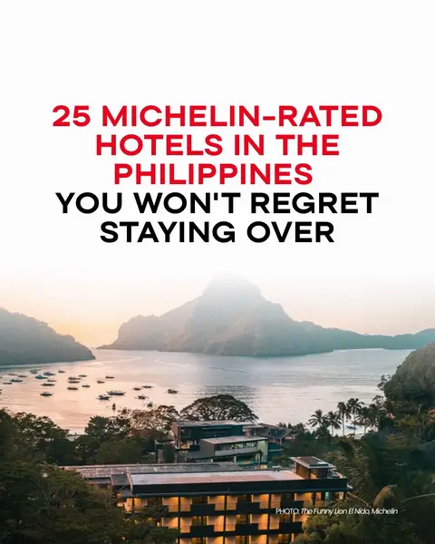 Some hotels give you a room. These Michelin-selected stays give you a whole experience. ✨ From beautifully curated interiors to world-class hospitality, every corner is designed for travelers who appreciate the art of slowing down in style. Sophisticated, indulgent, and effortlessly iconic. Check out this expanded list of luxury Philippine hotels that have been awarded the Michelin Key. 🗝️ #LoveThePhilippines