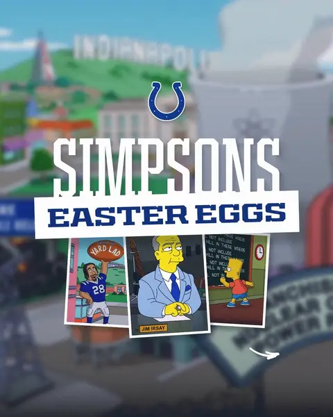 did you catch them??👀 @The Simpsons #colts #nfl #football #simpsons #eastereggs 