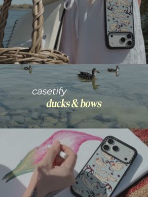 Artsy days spent outside with @CASETiFY  Ducks and Bows case by Kyra Cyan🦆 Shop phone cases now at CASETiFY.com  #CASETiFY  #CASETiFYPartner #AD