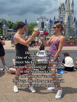 While everyone is rope dropping Tron, I’m rope dropping Starbucks. #wdw #magickingdom #disneyhacks #disneymom @Disney Parks @Starbucks 
