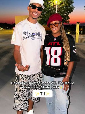 The celebs were outside at the ATL The Movie anniversary skate event. 🛼 I left early so I did miss a lot of people and the free concert (I’m upset about that lol)  . . . #atl #skateparty #laurenlondon #atl #ti 