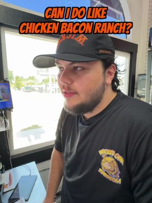 Chicken bacon ranch? At a BBQ place? 
