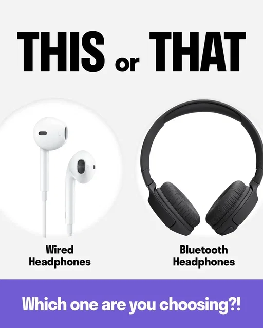 This will say a lot about you… #debate #thisorthat #headphones 