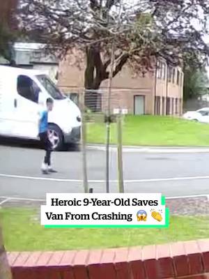 Heroic 9-Year-Old Saves Van From Crashing 😱 👏