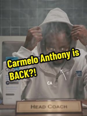 Have you seen what Carmelo Anthony is up to now? He’s back as the Head Coach of Cerave helping reduce dandruff on the court! @CeraVe #NBA #carmeloanthony #cerave #ceravepartner#Inverted 