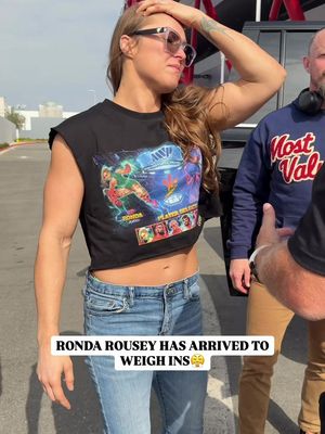 Ronda Rousey has arrived to the MVP MMA weigh ins😤💫 MVP MMA Weigh-Ins go down at 6:00 PM PST | Live on MVP & Netflix Sports YouTube ——— Saturday, May 16th LIVE only on Netflix Intuit Dome - Los Angeles, CA #RouseyCarano #NgannouLins #DiazPerry
