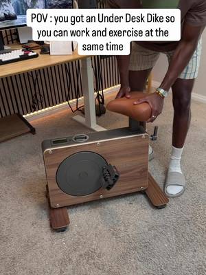Under Desk Bike for exercising #underdeskbike #desksetups #xenjoy 