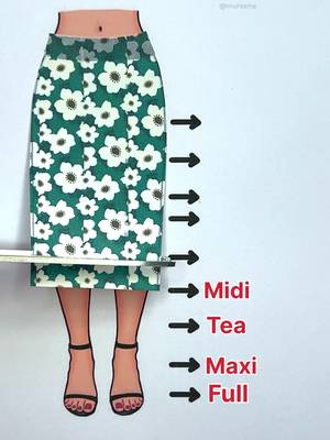 Skirt Lengths✂️If you liked this, hit like ♥️ #skirt #skirtlengths #fashion #fashiondesign #fashiondesigner 