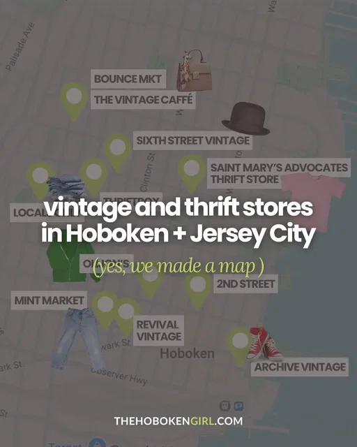 we’ve made a map of the best Vintage spots in Hoboken in Jersey City so you can explore them all! Happy shopping💘💘💘💘 #hoboken #jerseycity #hobokennj #jerseycitytok 