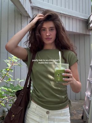 Poofy hair summer