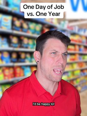 One year makes a BIG difference 😂 #job #NowVSThen #customerservice #retail #boss 