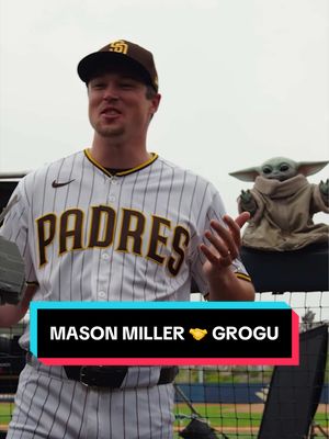 Grogu approves of Mason Miller eating popcorn out of an AT-AT 🤣 Experience Star Wars: The Mandalorian and Grogu only in theaters Friday #starwars #grogu #mandalorian #padres 