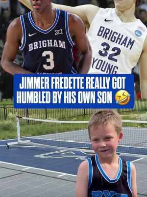 Someone cue Jimmers highlights for his son 🤣  (🎥 @whitney_fredette ) • • • #gocougs #byufootball #byu #gocougs🤙 #byumbb
