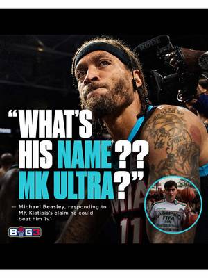 The confidence gotta be studied 😂 #michealbeasley #big3basketball #mk 
