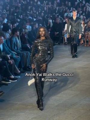 #AnokYai walked the #Gucci runway tonight in New York City. 