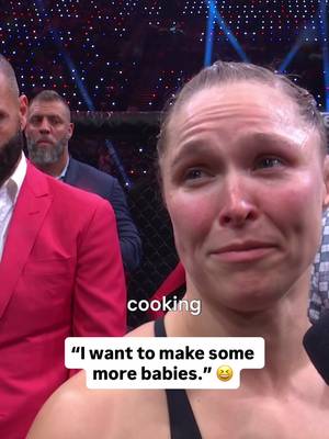 “There’s no way I could’ve ended it better than this. I wanna have some more babies.” That’s all for Ronda Rousey in MMA. Legend 🐐 #RouseyCarano #rondarousey #mma 